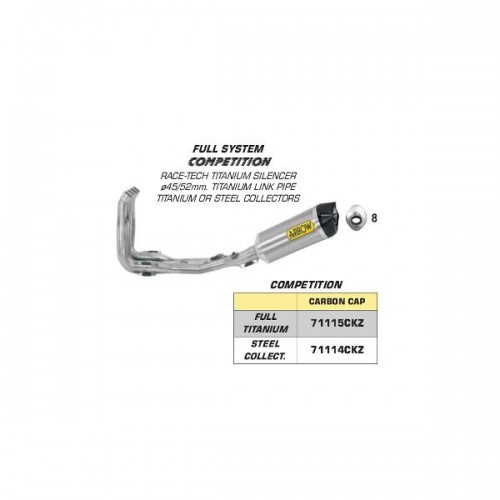 ARROW YAM R6 12-13 F-S COMP Ti CLTRS RAC