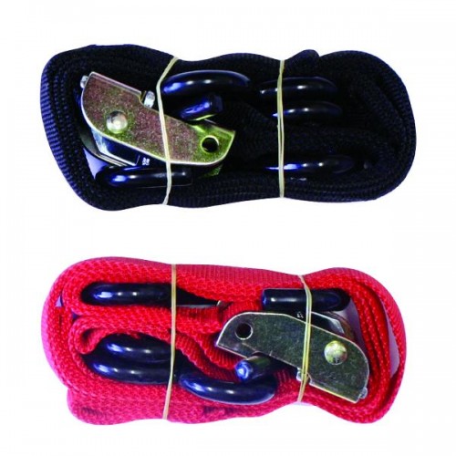 Tie Downs Heavy Duty With Loop Black