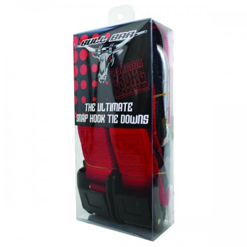 Tie Downs Snap Hook Loop 38mm Red