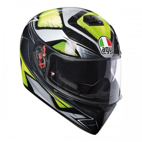 AGV K-3 SV Liquefy Grey/Yellow Fluo