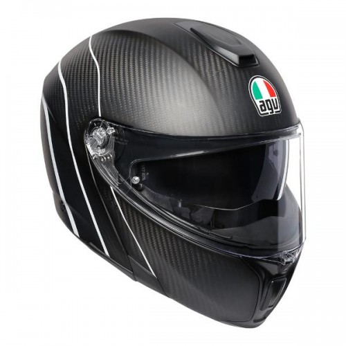 AGV Sportmodular Refractive Carbon/Sil M