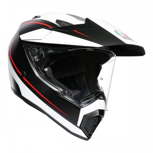 AGV AX9 Pacific Road Matt Black/White/Red
