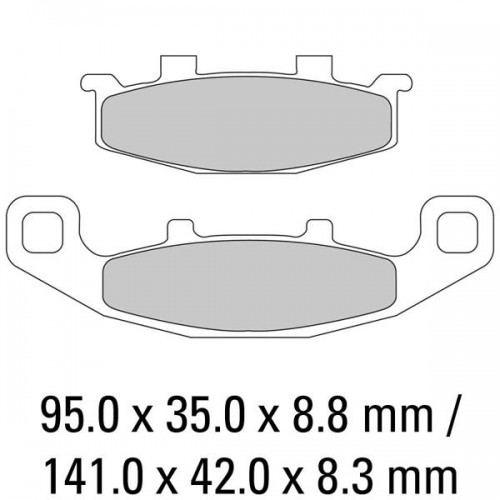 FERODO Brake Disc Pad Set FDB481EF