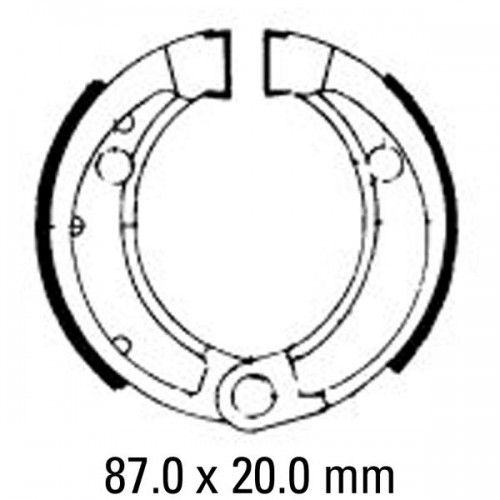 FERODO Brake Shoe Set FSB753