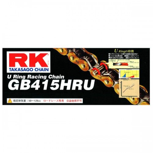 RK 415HRU x 136L U Ring Race Chain Gold