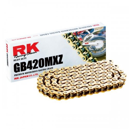 RK 420MXZ x 126L MX Race Chain Gold