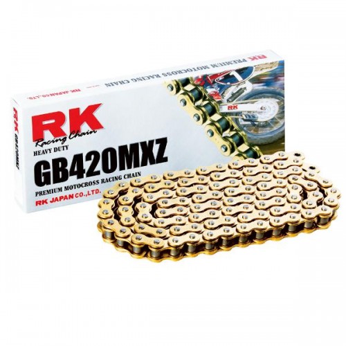 RK 420MXZ x 136L MX Race Chain Gold