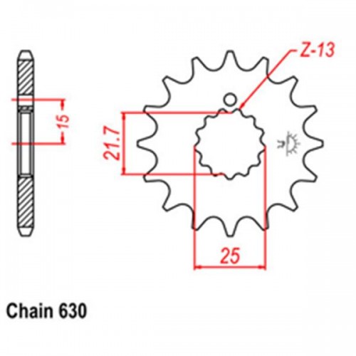 Front Sprocket SUZUKI KAWASAKI 630 31-001-14