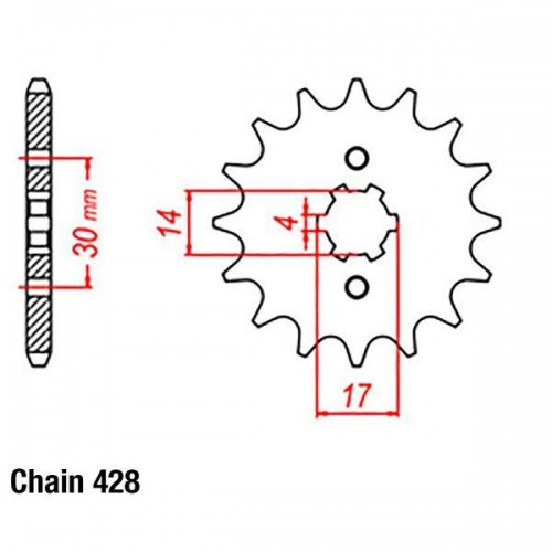 Front Sprocket HONDA 428