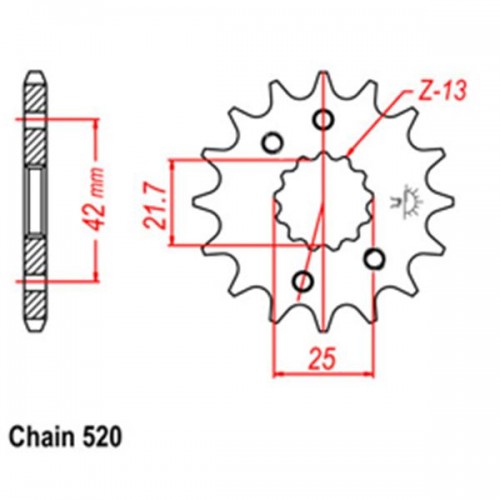 Front Sprocket YAMAHA SUZUKI 520 31-214-14