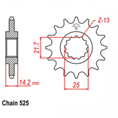 Front Sprocket KAWASAKI 525 31-246-15