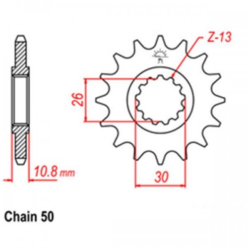 Front Sprocket YAMAHA 530 31-36Y-17