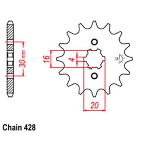 Front Sprocket YAMAHA 428 31-5HP-13