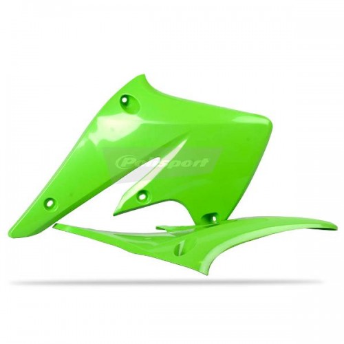Radiator Scoops KAW KX250F 04-05 Green