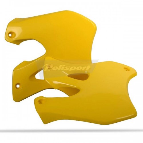 Polisport Suzuki Radiator Scoops RM 125 RM 250 2001 - 2008  Restyle, Black main image 0