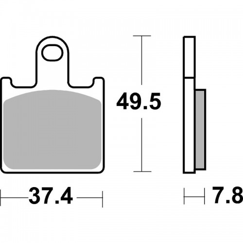 SBS DUAL SINTER FRT RACE PADS