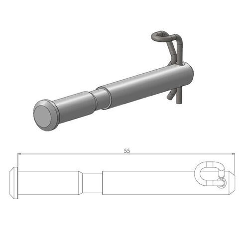 Moto-Master Husqvarna Rear Brake Pad Pins FE 450 (Magura caliper) 2018-On
