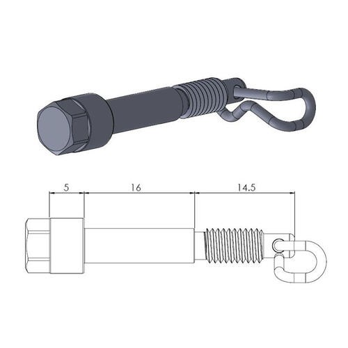 Moto-Master Husqvarna Rear Brake Pad Pins (MM-213041)