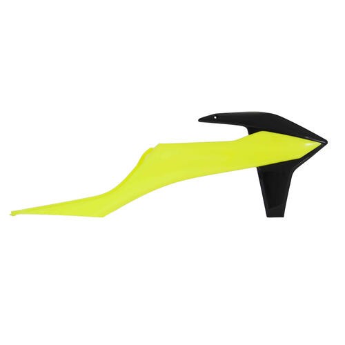 Rtech KTM 250 XCF-W 2020 Neon Yellow/Black Radiator Shrouds