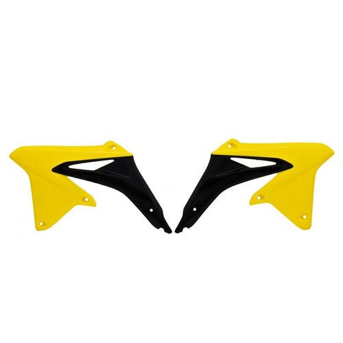 Rtech Suzuki RMZ 450 2008-2017 OE Yellow/Black (2009-2017) Radiator Shrouds