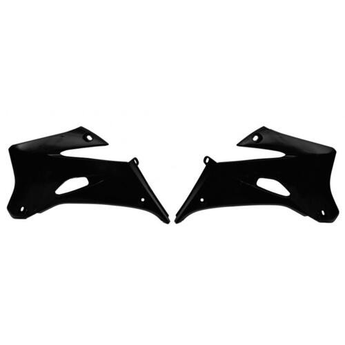 Rtech Yamaha WRF 250 2007-2014 Black Radiator Shrouds
