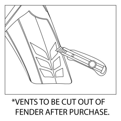 Rtech Yamaha YZ-X 125 2020 Neon Yellow Front Fender