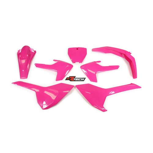 Rtech Husqvarna Neon Pink Limited Edition Plastic Kit TC 125 2016-2018