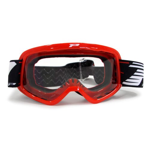 Progrip 3101 Red Kids Goggles With Clear Lens