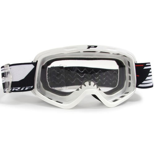 Progrip 3101 White Kids Goggles With Clear Lens