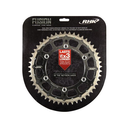 RHK Kawasaki KX-KXF 125-450 2000-On (52T) Black Fusion Aluminium/Steel Sprocket