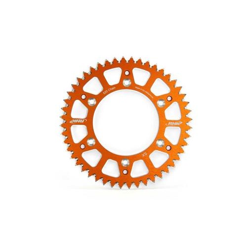 RHK KTM SX-SXF-EXC-EXCF 125-530 1990-On (49T) Orange Warrior Alloy Sprocket