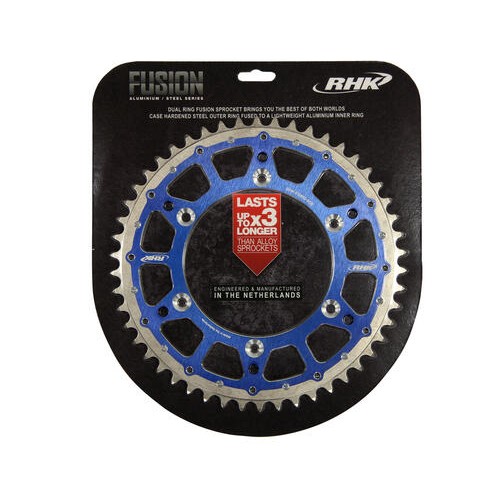 RHK Yamaha YZ-YZF-WRF 125-450 1999-On (50T) Blue Fusion Aluminium/Steel Sprocket