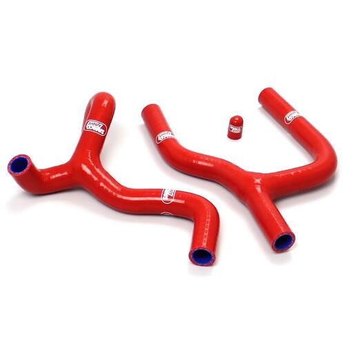 Samco Sport Beta Red Off Road Radiator Hose Kit - 498 4T Thermo Bypass 2011-2015