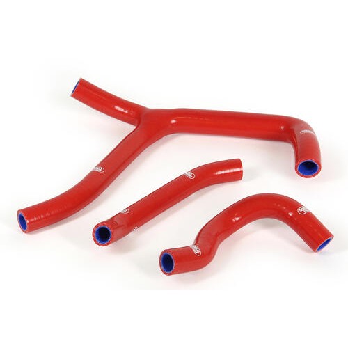 Samco Sport Honda Red Off Road Radiator Hose Kit - CRF 250 R 'Y' Piece Race Design 2016-2017