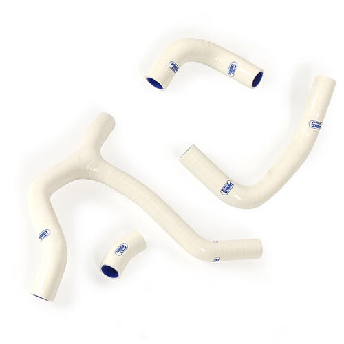 Samco Sport Honda White Off Road Radiator Hose Kit - CRF 450 R 'Y' Piece Race Design 2013-2014