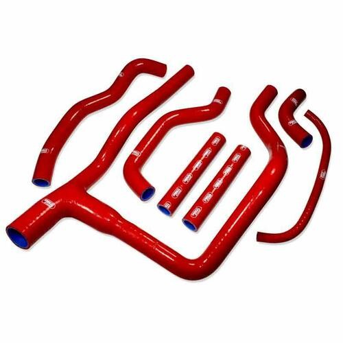 Samco Sport Honda Red Off Road Radiator Hose Kit - Africa Twin XRV750 RD07 1993-2000