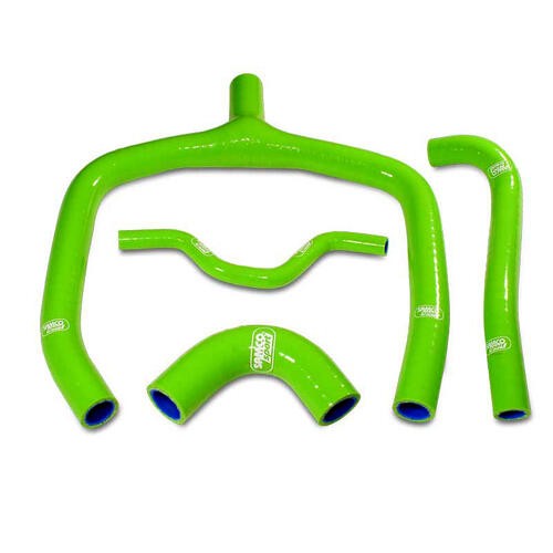 Samco Sport Kawasaki Green Off Road Radiator Hose Kit - KX 250 F 'Y' Piece Race Design 2009-2016