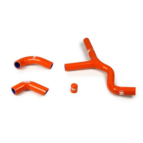Samco Sport KTM Orange Off Road Radiator Hose Kit - 520 EXC Thermostat Bypass 2000-2002
