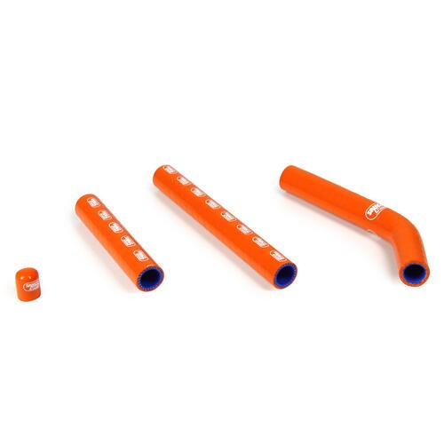Samco Sport KTM Orange Off Road Radiator Hose Kit - 125 EXC 'Y' Piece Race Design 2008-2011