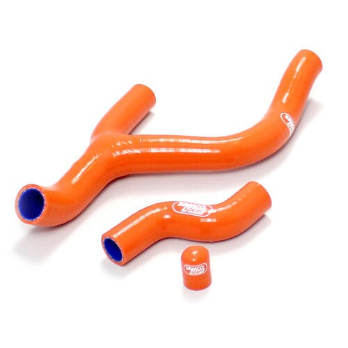 Samco Sport KTM Orange Off Road Radiator Hose Kit - 350 XCF-W Thermostat Bypass 2012-2016