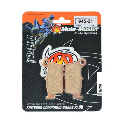 Moto-Master Yamaha Nitro Rear Brake Pads WR 250 R 2008-On