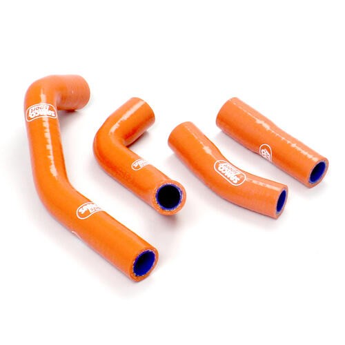 Kit Durites Radiateur Samco Orange Pour KTM 125 Duke 2011/2013 - Neuf - Garantie 2 Ans