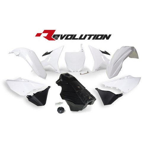 Rtech Revolution Yamaha White Plastic Kit YZ-X 125 2020